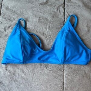 Blue and White Bikini Top Triangle/Scoop